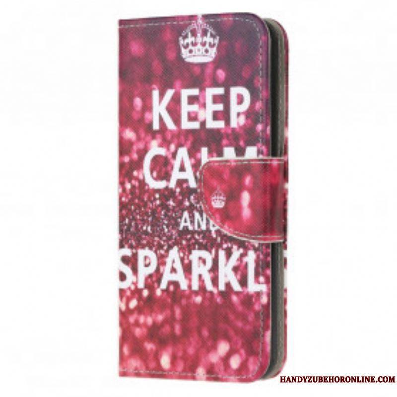 Housse Moto G30 / Moto G10 Keep Calm and Sparkle