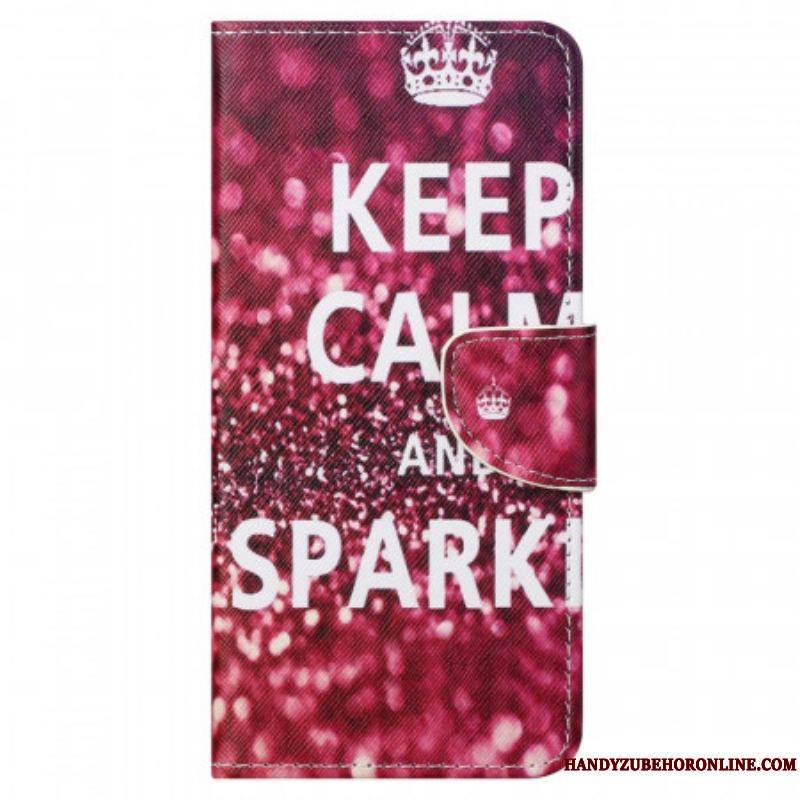 Housse Moto G41 / G31 Keep Calm and Sparkle