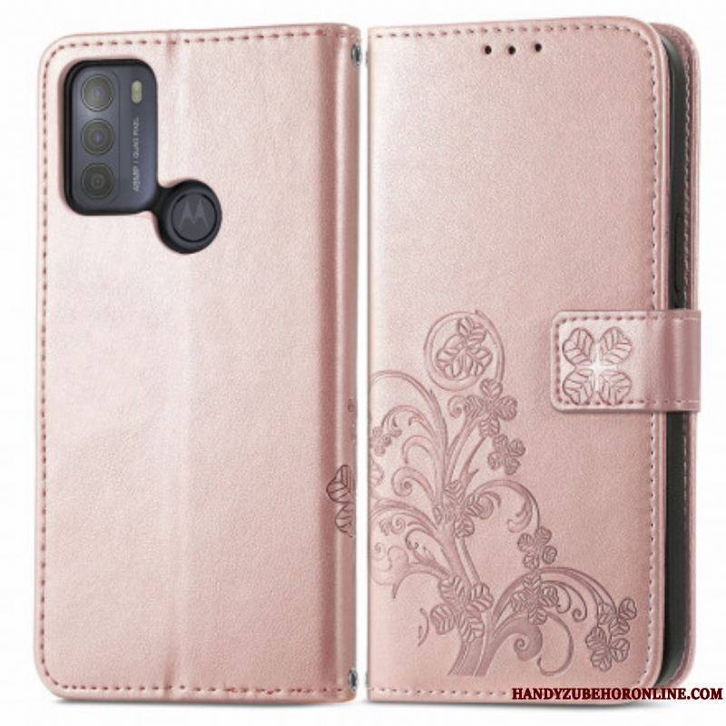 Housse Moto G50 Fleurs d'Asie