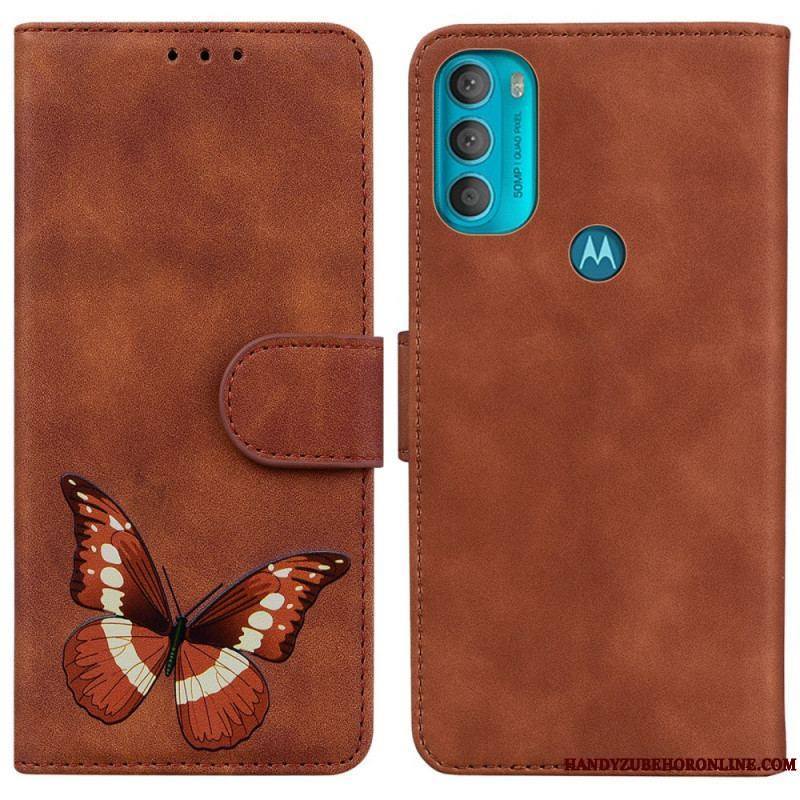 Housse Moto G71 5G Skin-Touch Papillon