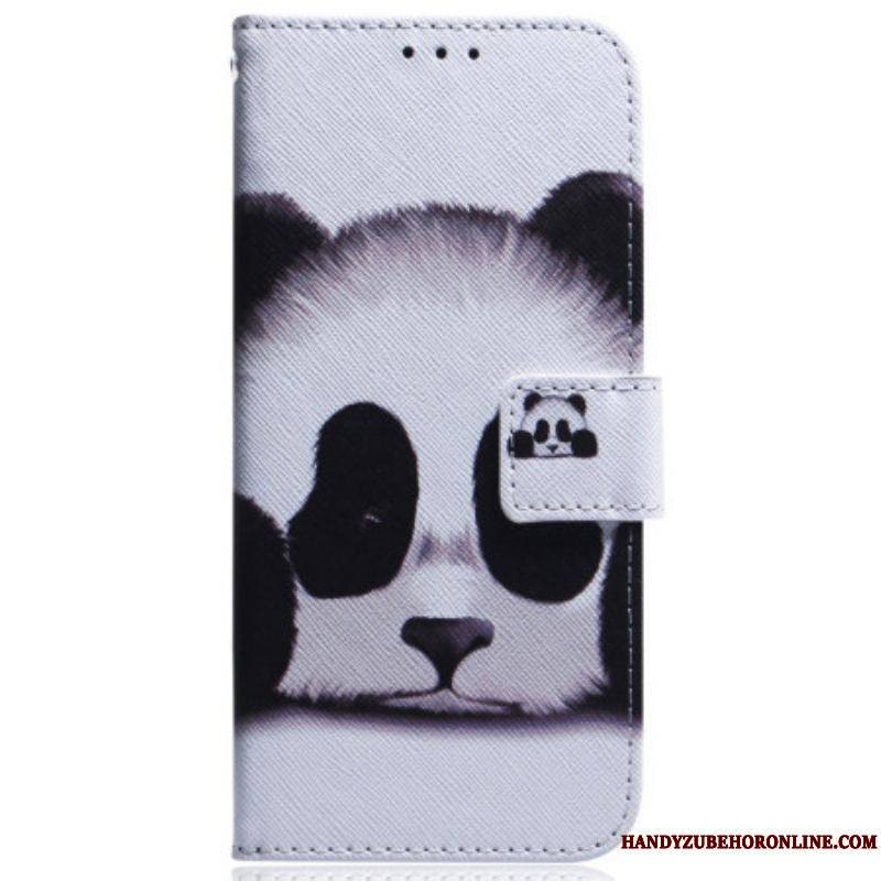 Housse Moto G73 5G Panda à Lanière