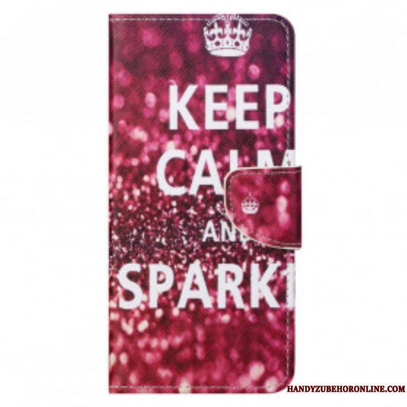 Housse Motorola Edge 20 Pro Keep Calm and Sparkle