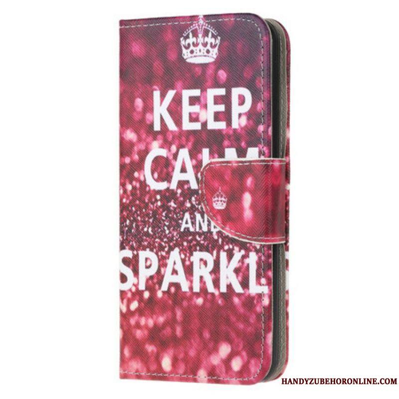 Housse Samsung Galaxy A12 / M12 Keep Calm and Sparkle