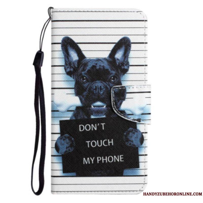 Housse Samsung Galaxy A14 5G / A14 Dog Don't Touch à Lanière