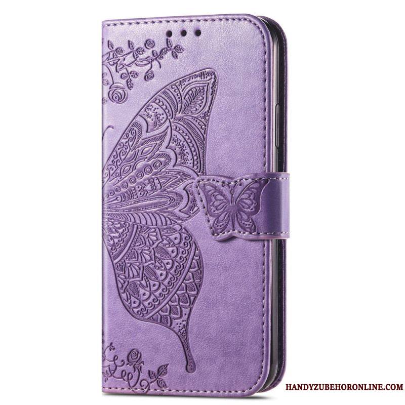 Housse Samsung Galaxy A14 5G / A14 Papillon Baroque