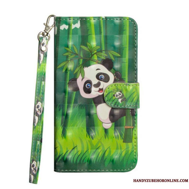 Housse Samsung Galaxy A42 5G Panda et Bambou