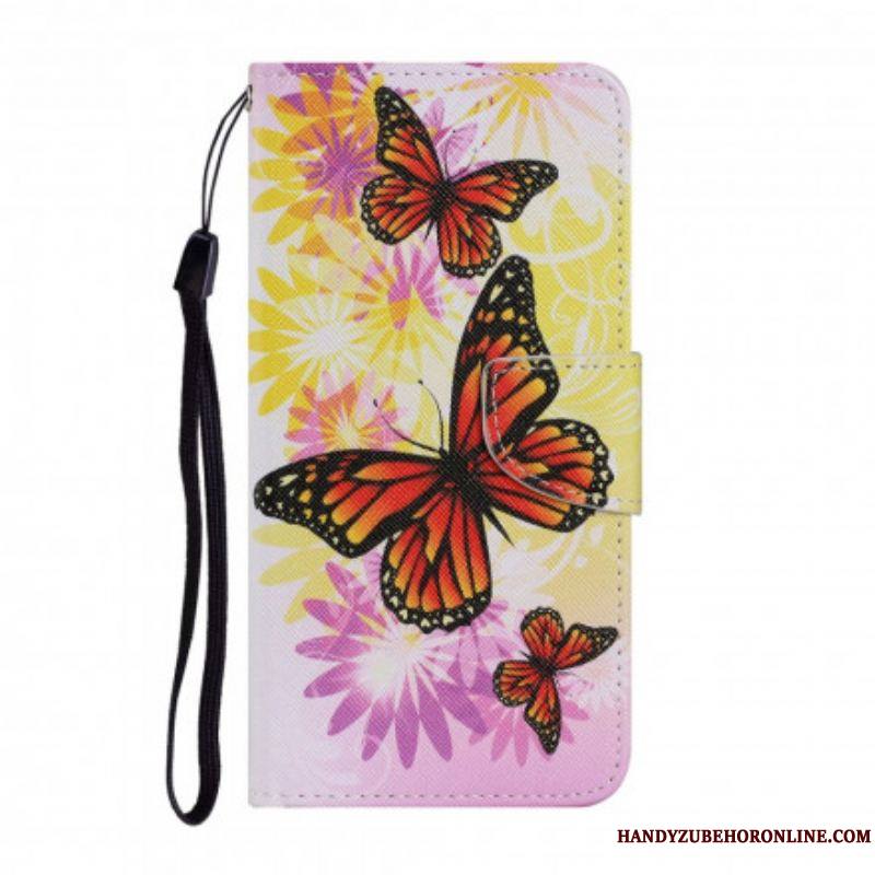 Housse Samsung Galaxy A52 4G / A52 5G / A52s 5G Papillons et Fleurs d'Été