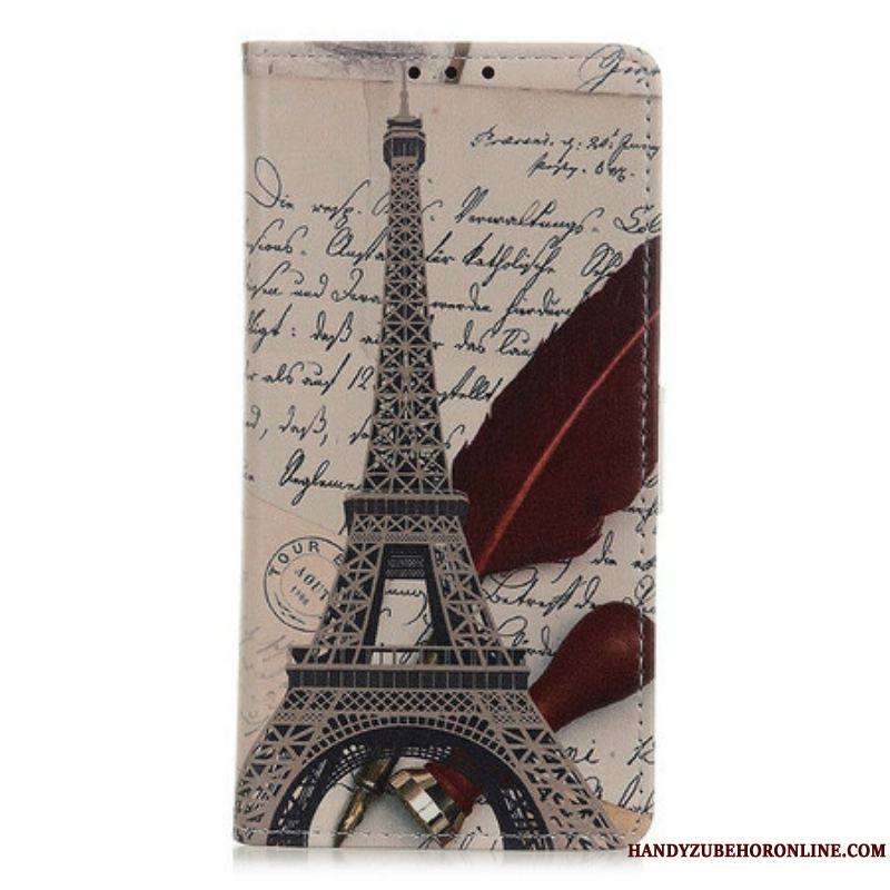 Housse Samsung Galaxy A52 4G / A52 5G / A52s 5G Tour Eiffel du Poète