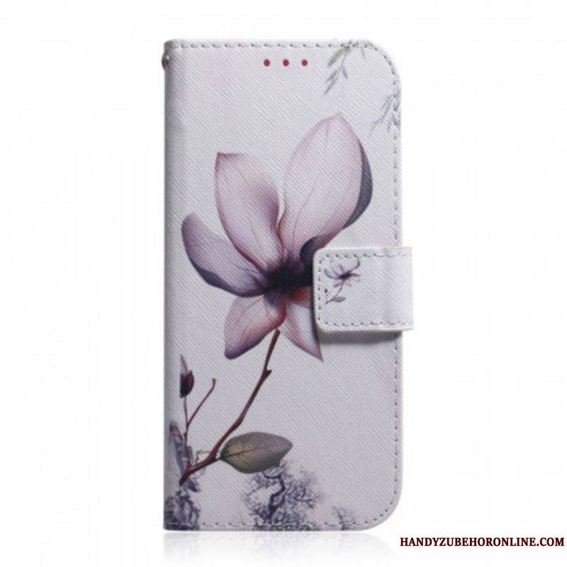 Housse Samsung Galaxy A53 5G Fleur Vieux Rose