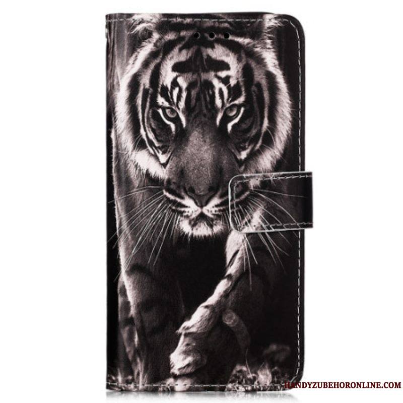 Housse Samsung Galaxy A54 5G Le Tigre à Lanière