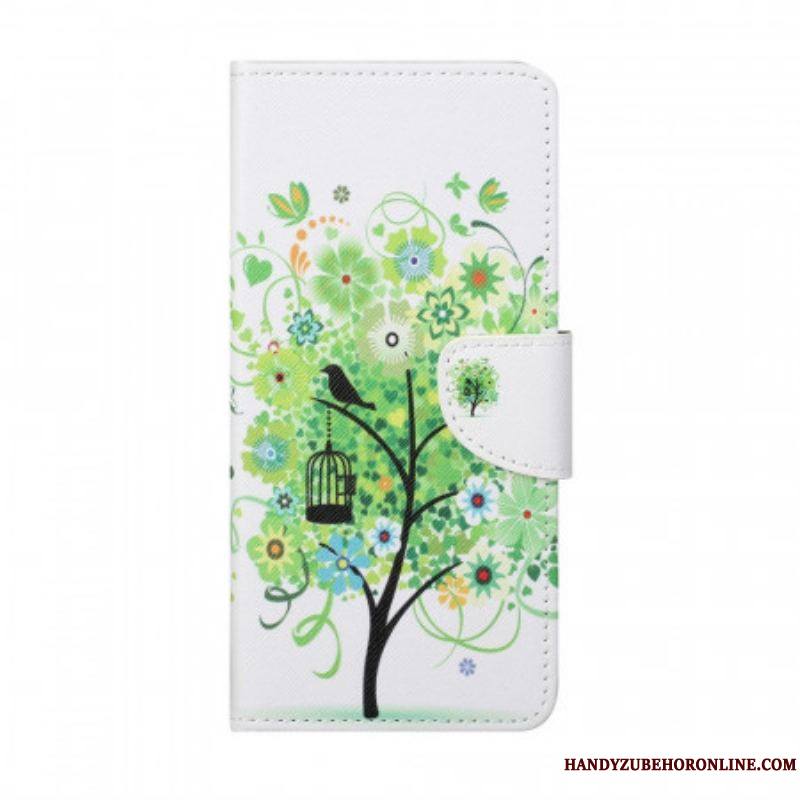 Housse Samsung Galaxy M23 5G Arbre aux Feuilles Vertes