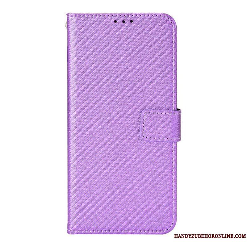 Housse Samsung Galaxy M23 5G Motif Texturé avec Lanière