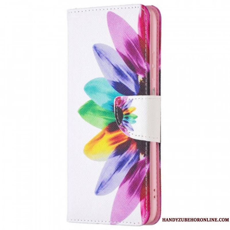 Housse Samsung Galaxy M53 5G Fleur Aquarelle