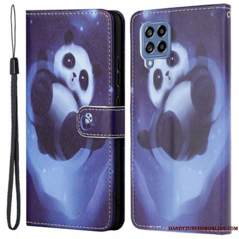 Housse Samsung Galaxy M53 5G Space Panda à Lanière