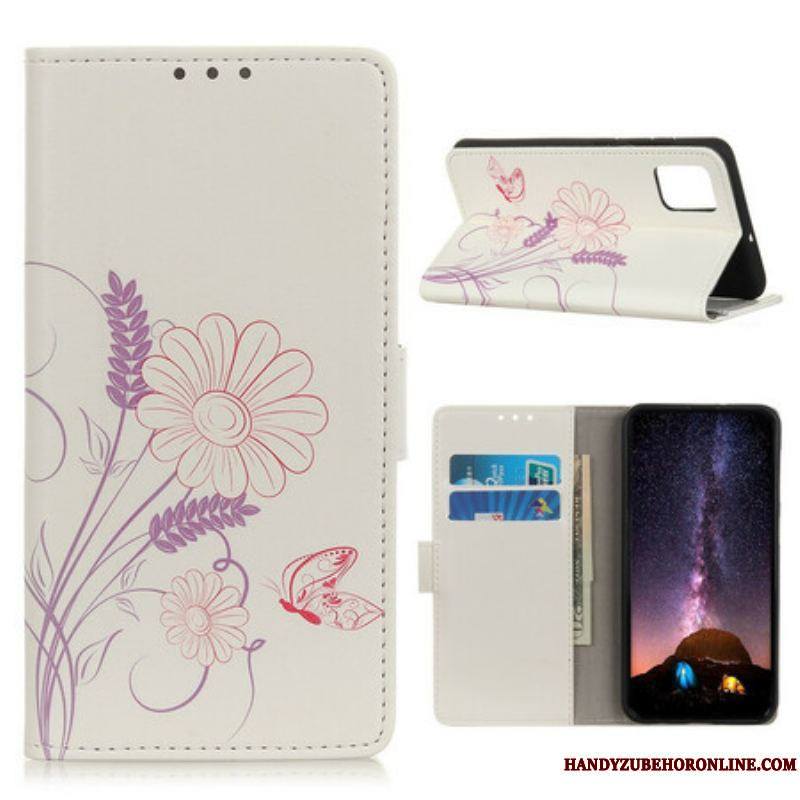 Housse Samsung Galaxy S20 FE Dessin Papillons et Fleurs