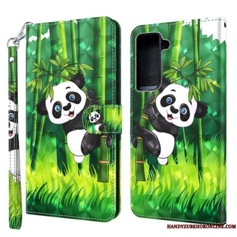 Housse Samsung Galaxy S21 5G Panda et Bambou