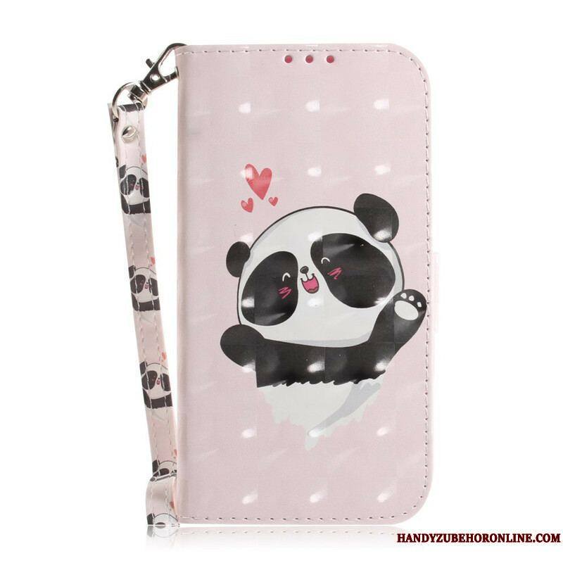 Housse Samsung Galaxy S21 5G Panda à Lanière