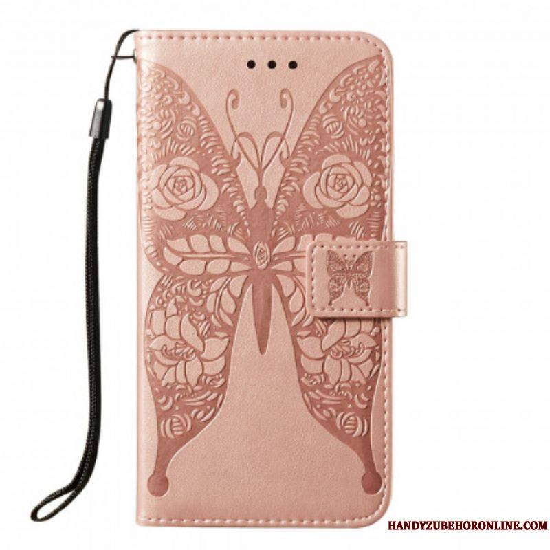 Housse Samsung Galaxy S21 5G Papillon Motif en Fleurs