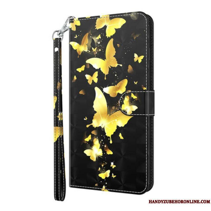 Housse Samsung Galaxy S21 5G Papillons Jaunes