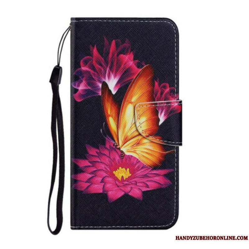 Housse Samsung Galaxy S21 FE Papillon et Lotus