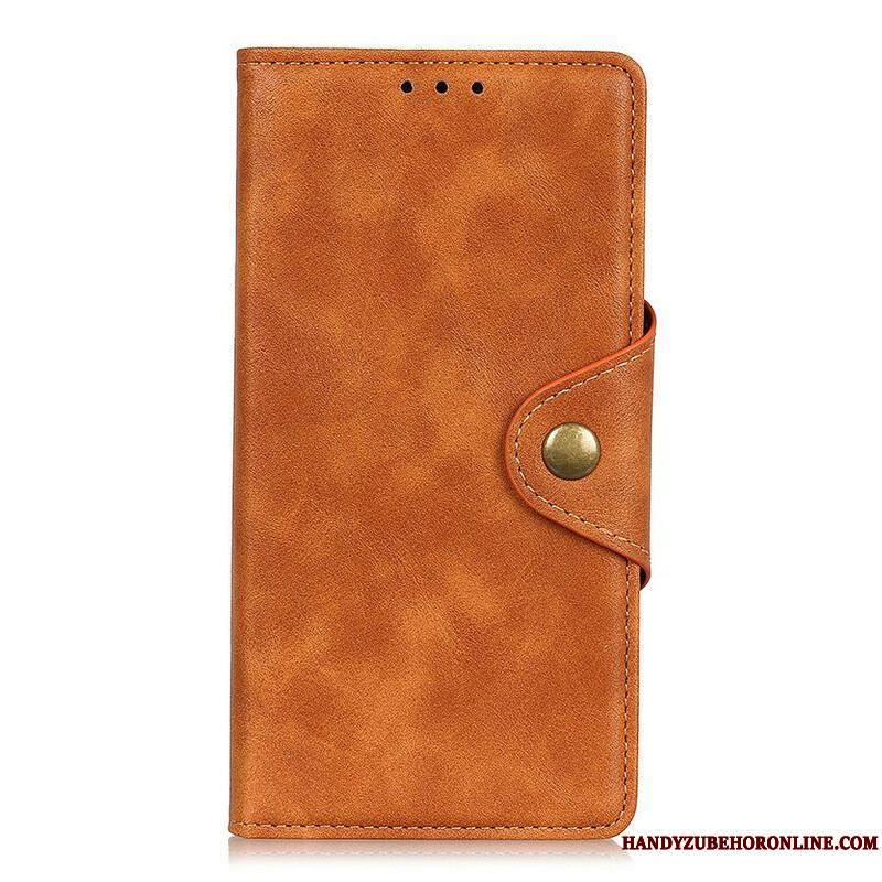Housse Samsung Galaxy S21 FE Simili Cuir Bouton