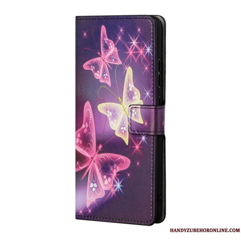 Housse Samsung Galaxy S22 Plus 5G Papillons et Fleurs