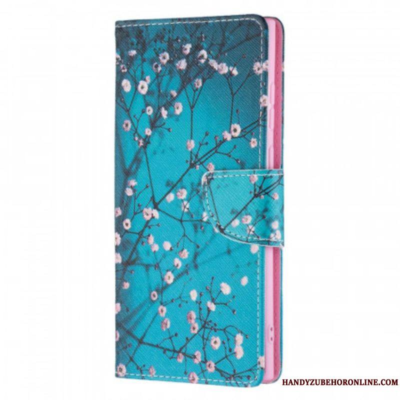 Housse Samsung Galaxy S22 Ultra 5G Arbre en Fleurs