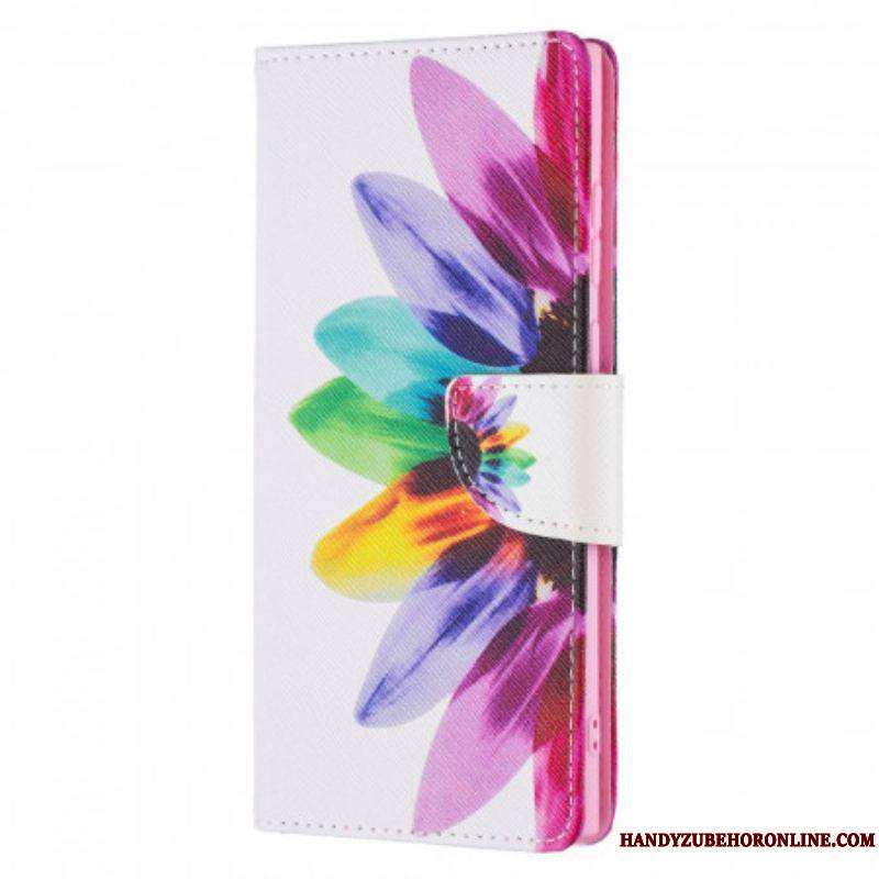 Housse Samsung Galaxy S22 Ultra 5G Fleur Aquarelle