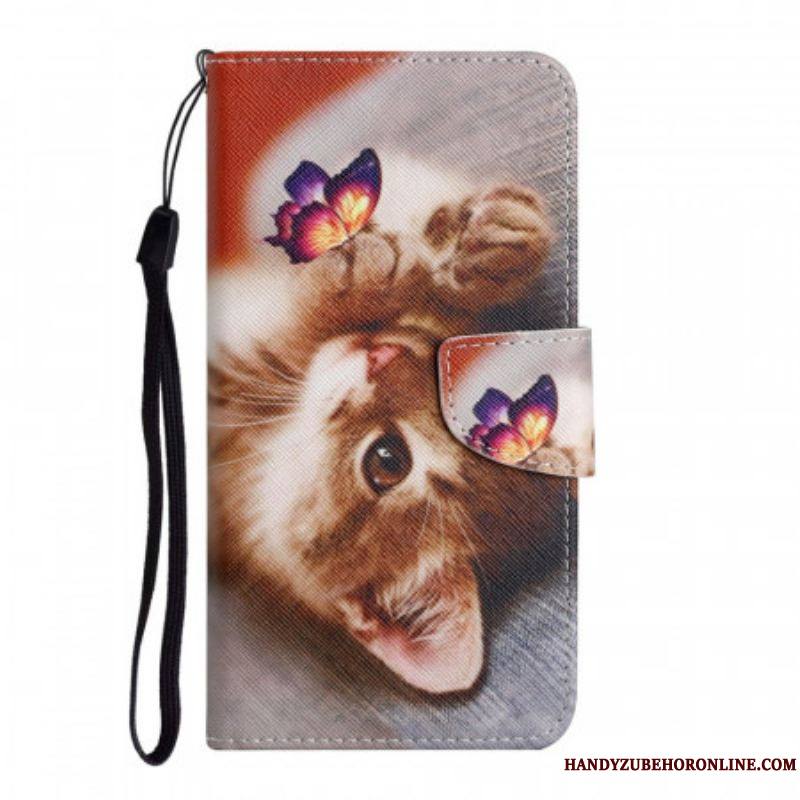 Housse Samsung Galaxy S22 Ultra 5G Mon Chaton et Papillon