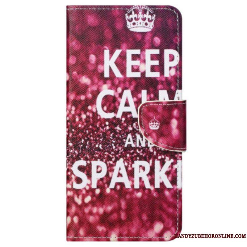 Housse Samsung Galaxy S23 5G Keep Calm and Sparkle