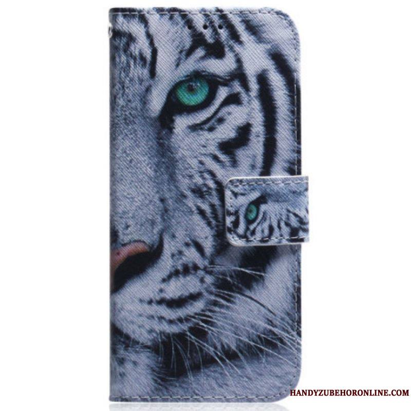 Housse Samsung Galaxy S23 5G Tigre Blanc