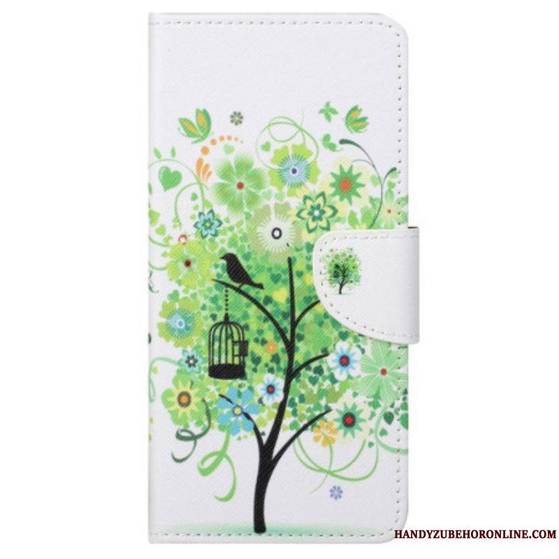 Housse Samsung Galaxy S23 Ultra 5G Arbre au feuillage Vert