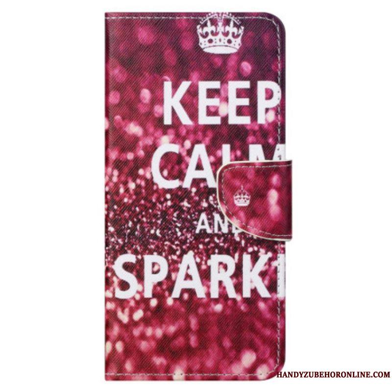 Housse Samsung Galaxy S23 Ultra 5G Keep Calm and Sparkle