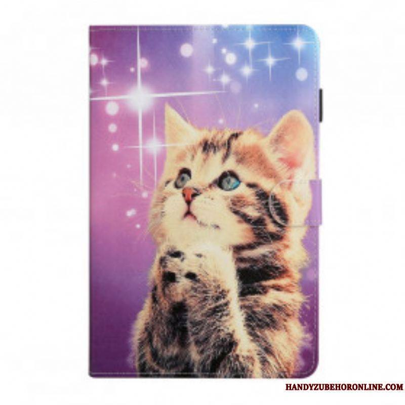 Housse Samsung Galaxy Tab A7 (2020) Chaton Attentif