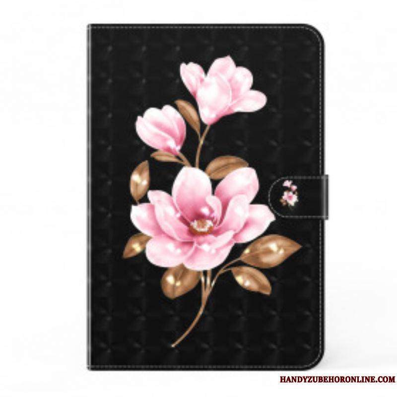 Housse Samsung Galaxy Tab A7 (2020) Light Spot Fleurs Roses