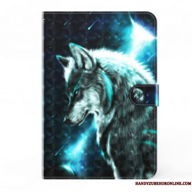 Housse Samsung Galaxy Tab A7 (2020) Light Spot Loup Sauvage