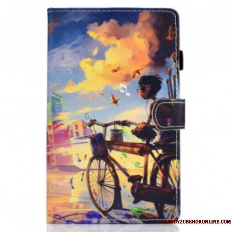 Housse Samsung Galaxy Tab A7 (2020) Vélo Art