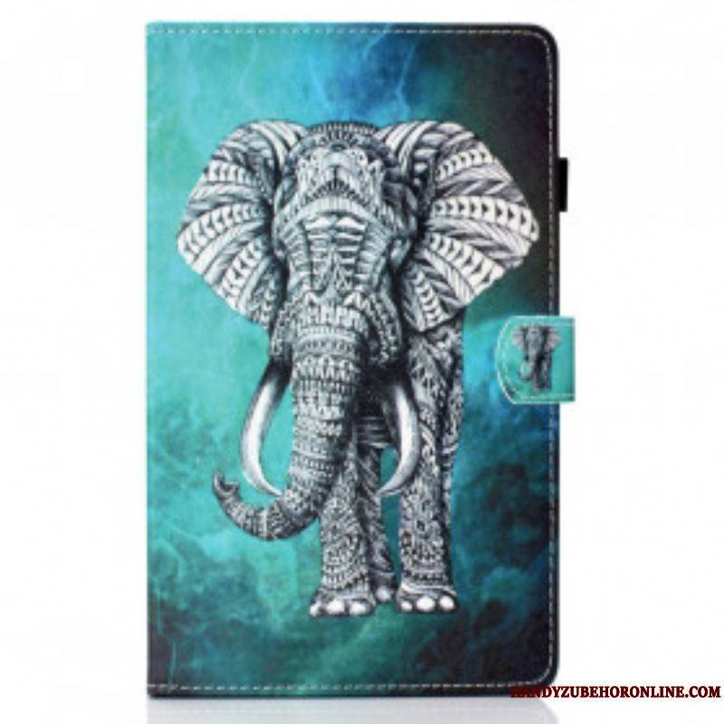 Housse Samsung Galaxy Tab A7 (2020) Éléphant Tribal