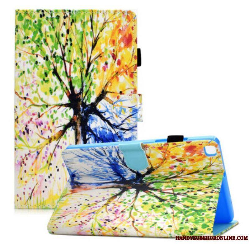 Housse Samsung Galaxy Tab A7 Lite Arbre Aquarelle