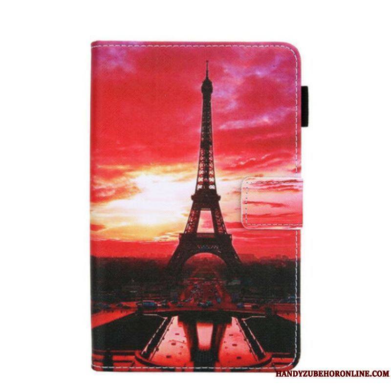 Housse Samsung Galaxy Tab A7 Lite Sunset Tour Eiffel