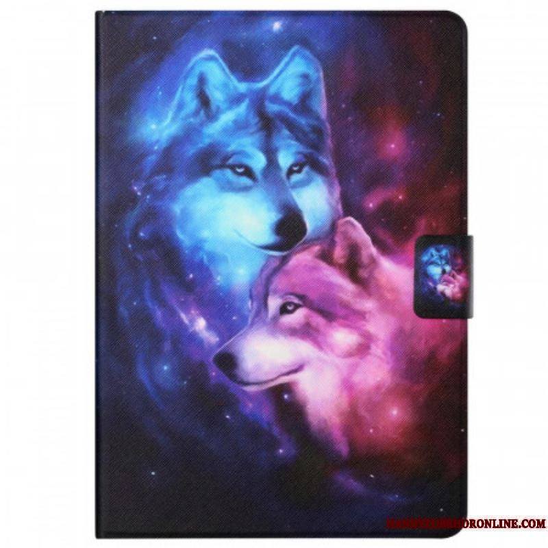 Housse Samsung Galaxy Tab A8 (2021) Couple de Loups