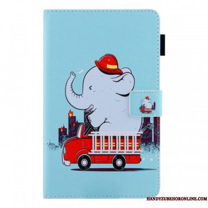 Housse Samsung Galaxy Tab A8 (2021) Éléphant Pompier