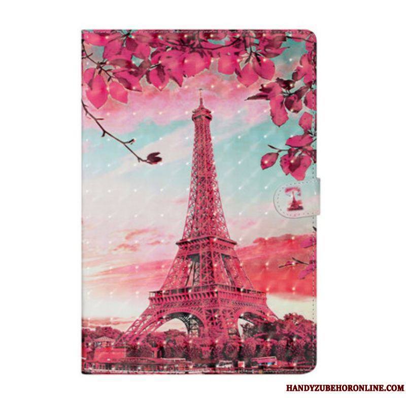 Housse Samsung Galaxy Tab S8 Plus / S7 Plus Tour Eiffel Florale