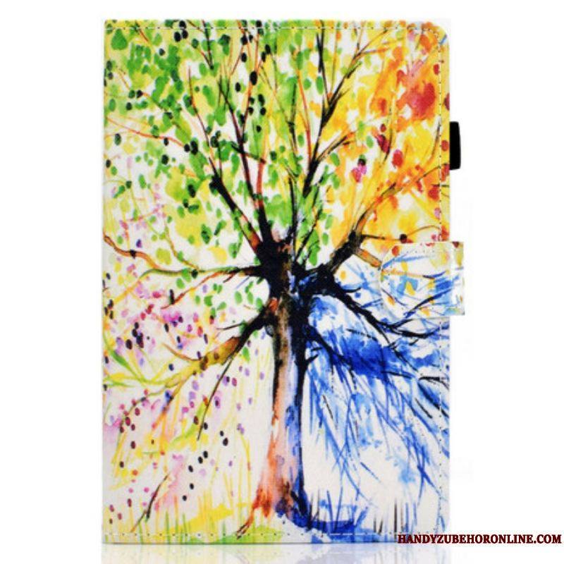 Housse Samsung Galaxy Tab S8 / Tab S7 Arbre Aquarelle