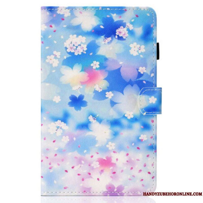 Housse Samsung Galaxy Tab S8 / Tab S7 Fleurs Aquarelle