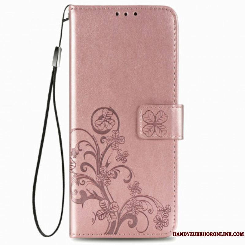 Housse Samsung Galaxy Z Fold 3 5G Fleurs Design avec Lanière