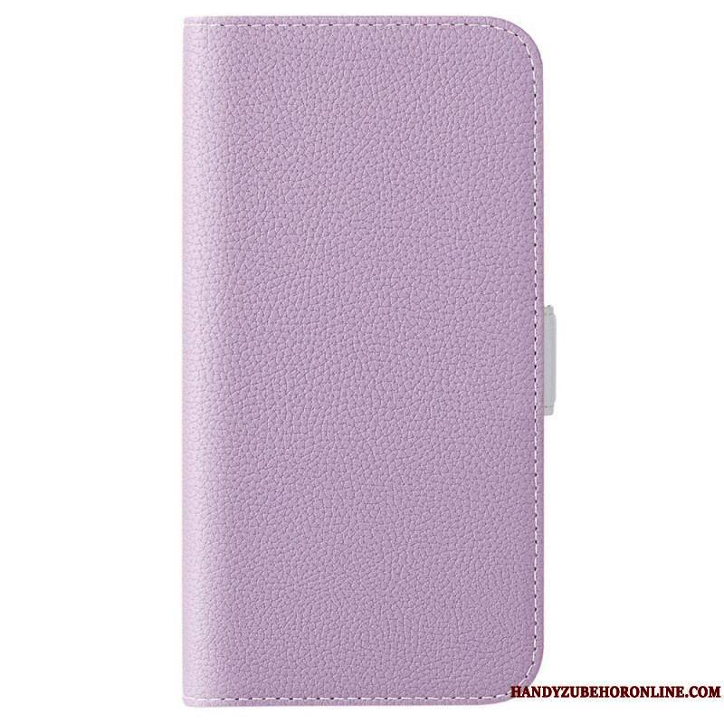 Housse Sony Xperia 5 IV Cuir Litchi Double Fermoir