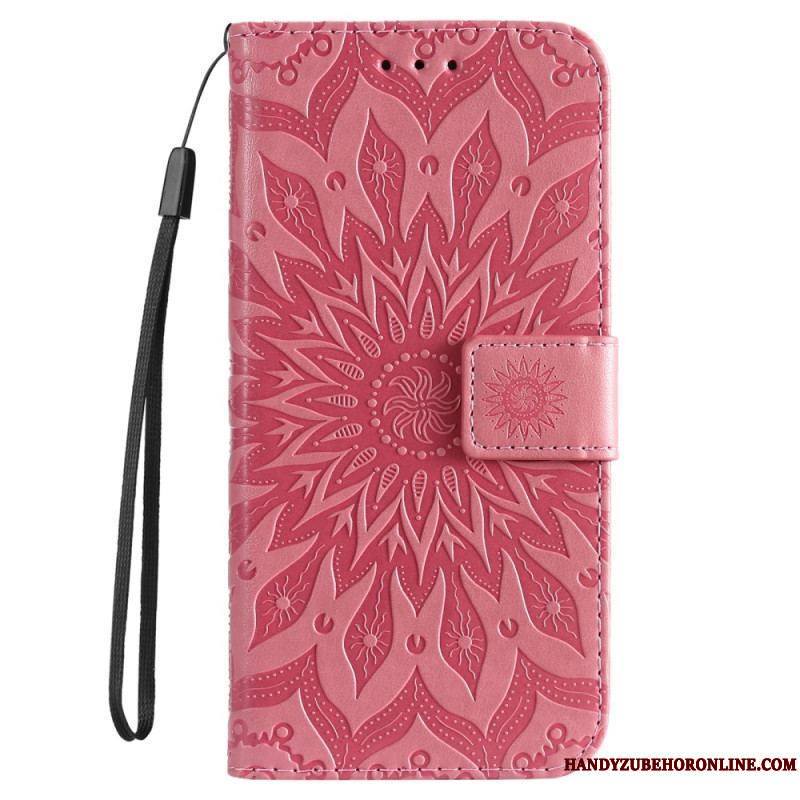Housse Sony Xperia 5 IV Mandala Soleil avec Lanière