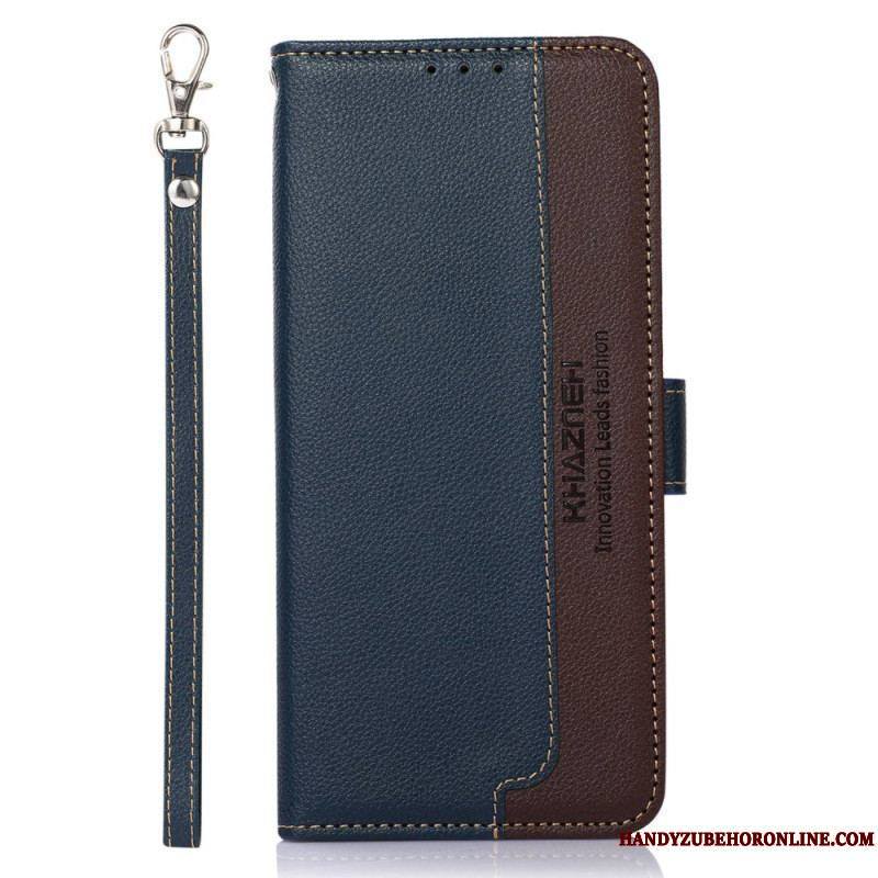 Housse Sony Xperia 5 IV Style Litchi RFID KHAZNEH