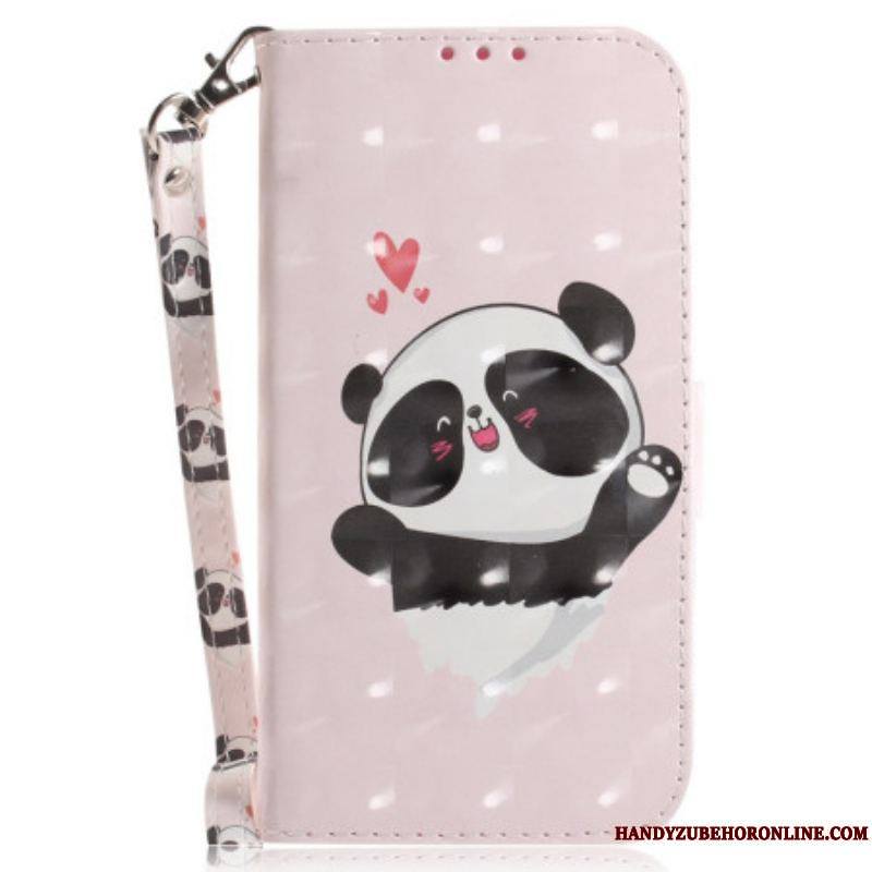 Housse Xiaomi 12 / 12X Panda Love à Lanière